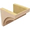 Ekena Millwork 11"W x 11"D x 11"H Wide Rivera Rough Cedar Woodgrain TimberThane Corbel, Primed Tan CORUR11X11X11RIVRCPR - alternate 2
